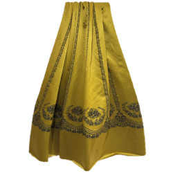 TELA GRECA DORADA Y NEGRA