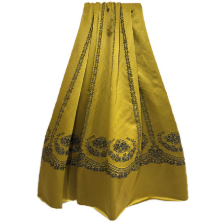 TELA GRECA DORADA Y NEGRA