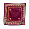 PAÑUELO GRANATE  ROSAS