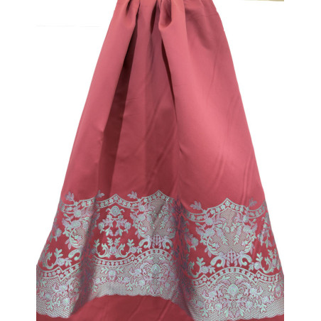 TELA GRECA CORAL TURQUESA