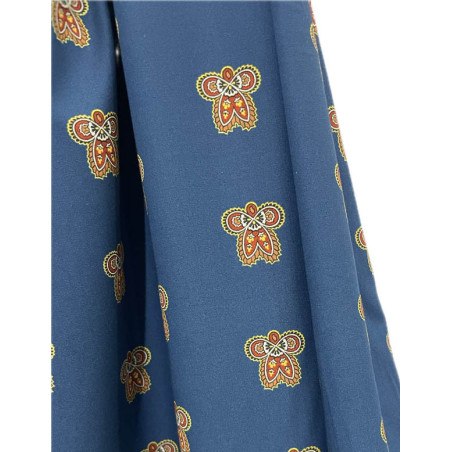 TELA ALGODÓN AZUL CACHEMIRES