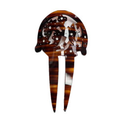 PEINETA IMITACIÓN CAREY BRILLOS