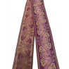 cinta de seda morado oro