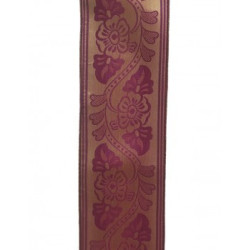 cinta de seda morado oro