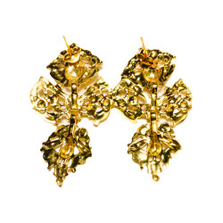 PENDIENTES MARIPOSA PLATA BAÑO DE ORO