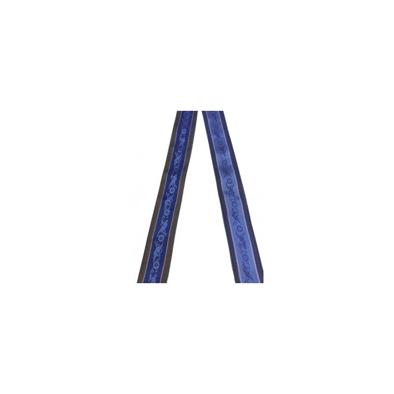 cinta de seda azul-azulón