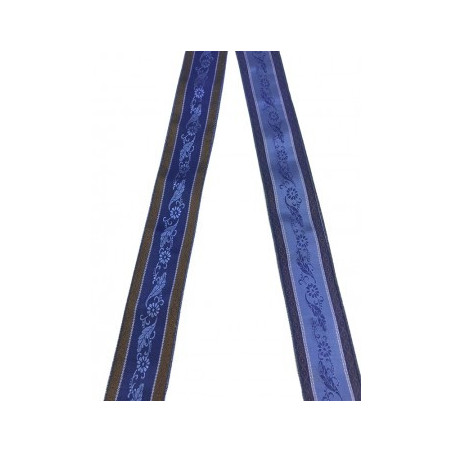cinta de seda azul-azulón