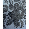 PAÑUELO SEDA NEGRO- AZUL CELESTE