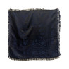 PAÑUELO SEDA NEGRO- AZUL MARINO