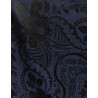 PAÑUELO SEDA NEGRO- AZUL MARINO