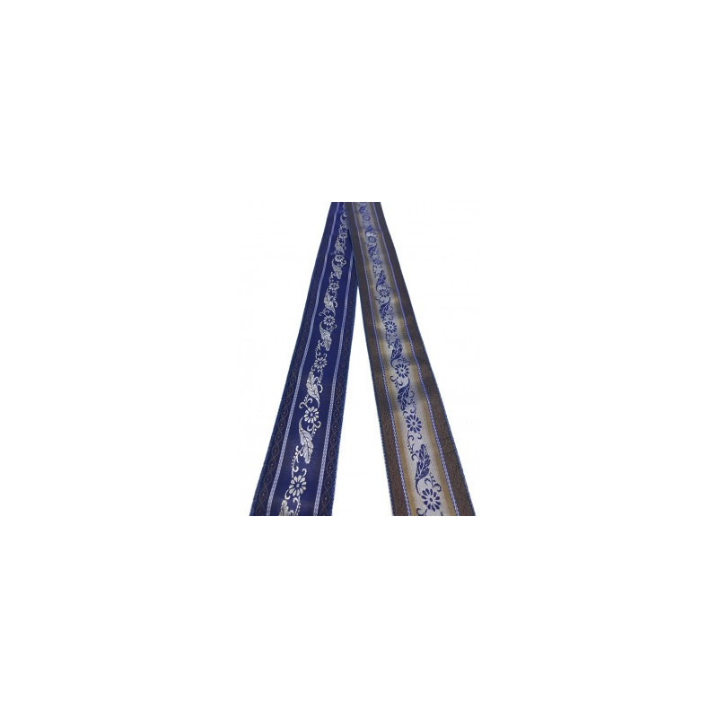 cinta de seda azul-cobre