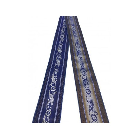 cinta de seda azul-cobre