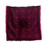 PAÑUELO SEDA NEGRO-FUCSIA