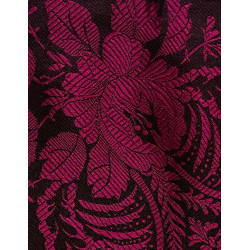 PAÑUELO SEDA NEGRO-FUCSIA