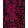 PAÑUELO SEDA NEGRO-FUCSIA