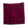PAÑUELO SEDA NEGRO-FUCSIA