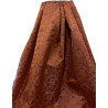 TELA BROCHADO NARANJA-GRANATE