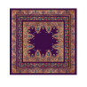 mantón estampado pajaritos morado