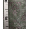 TELA BROCHADO VERDE-ROSA