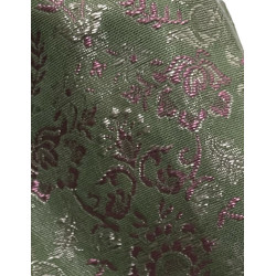 TELA BROCHADO VERDE-ROSA