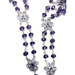 COLLAR O RECORCILLA PLATA AMATISTA