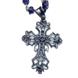 COLLAR O RECORCILLA PLATA AMATISTA