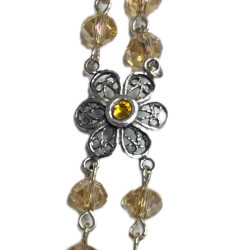 COLLAR O RECORCILLA PLATA AMBAR