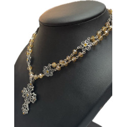 COLLAR O RECORCILLA PLATA AMBAR