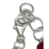 COLLAR O RECORCILLA PLATA GRANATE