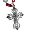 COLLAR O RECORCILLA PLATA GRANATE