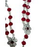 COLLAR O RECORCILLA PLATA GRANATE