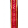 cinta de seda rojo-plata