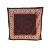 MANTÓN ESTAMPADO TRACERIA LISO GRANATE