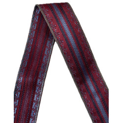 CINTA AZUL LISTA GRANATE