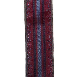 CINTA AZUL LISTA GRANATE