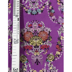 CORTE DE TELA FUCSIA FLORES