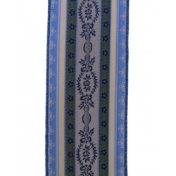 cinta de seda azul-plata