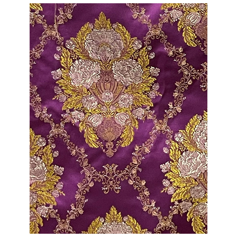 RETAL TELA FUCSIA-DORADA