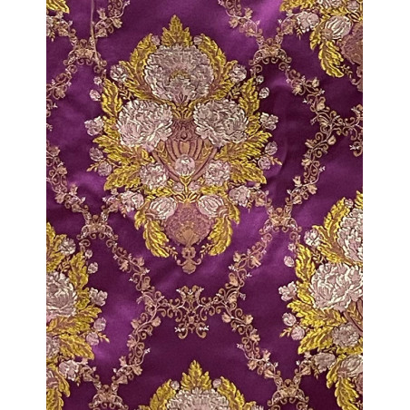 RETAL TELA FUCSIA-DORADA