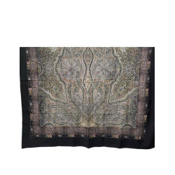 MANTÓN 8 PUNTAS ESTAMPADO NEGRO