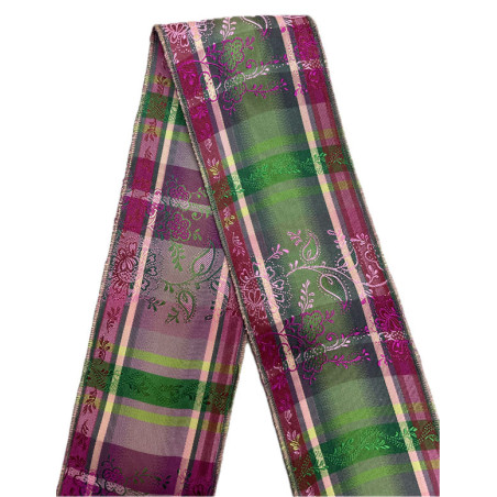 CINTA FUCSIA CUADROS
