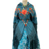 MANTÓN MANILA AZUL VERDOSA CORALES
