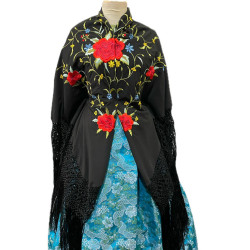 MANTÓN MANILA NEGRO COLORES