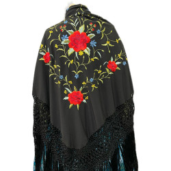 MANTÓN MANILA NEGRO COLORES