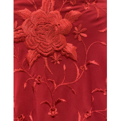 MANTÓN MANILA CEREZA AL TONO