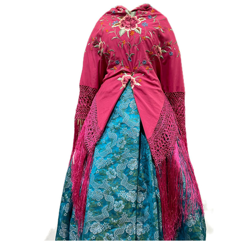 MANTÓN MANILA FUCSIA COLORES