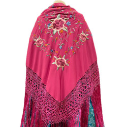 MANTÓN MANILA FUCSIA COLORES
