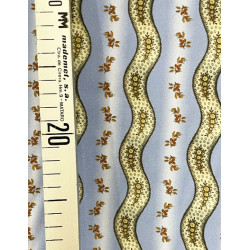 TELA ESTAMPADA AZUL-OCRE