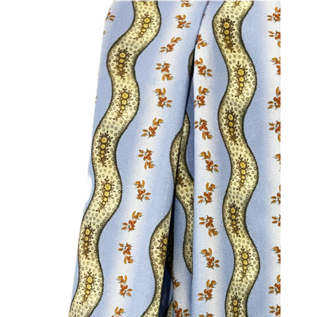 TELA ESTAMPADA AZUL-OCRE