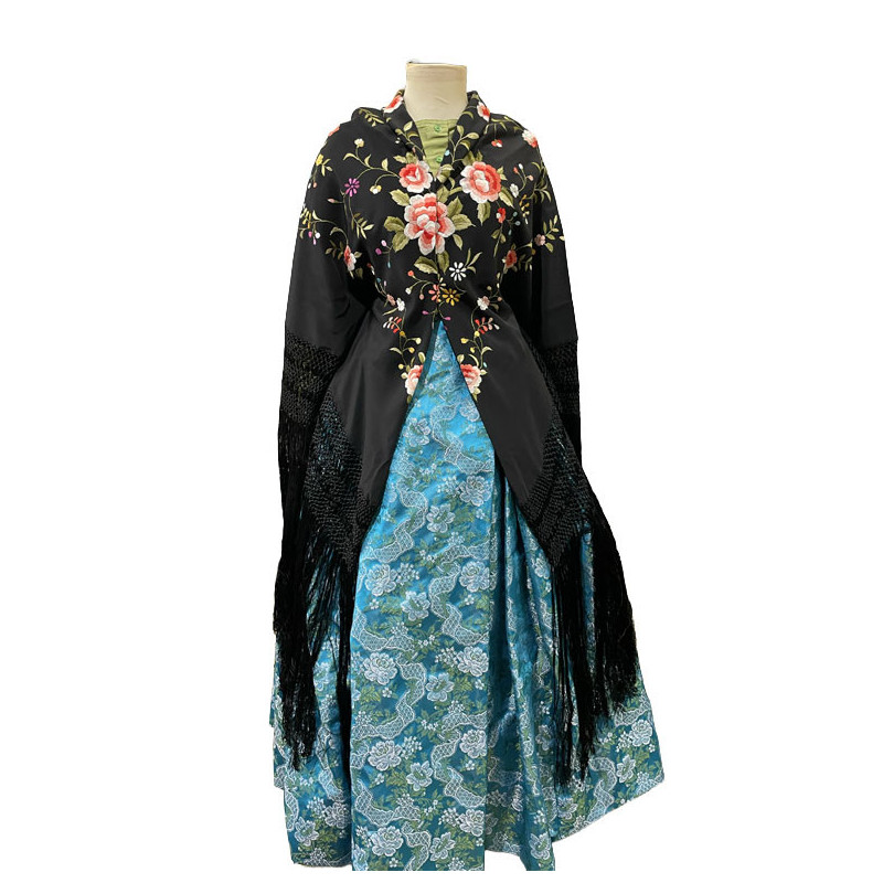 MANTÓN MANILA NEGRO COLORES